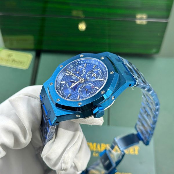 Audemars Piguet Royal Oak Perpetual Calendar 26579CS Replica Watch Blue BBR Factory 41mm - Image 8