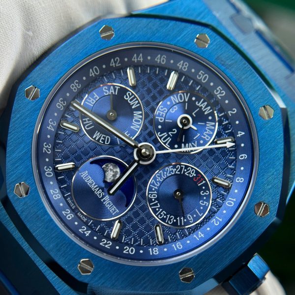 Audemars Piguet Royal Oak Perpetual Calendar 26579CS Replica Watch Blue BBR Factory 41mm - Image 5