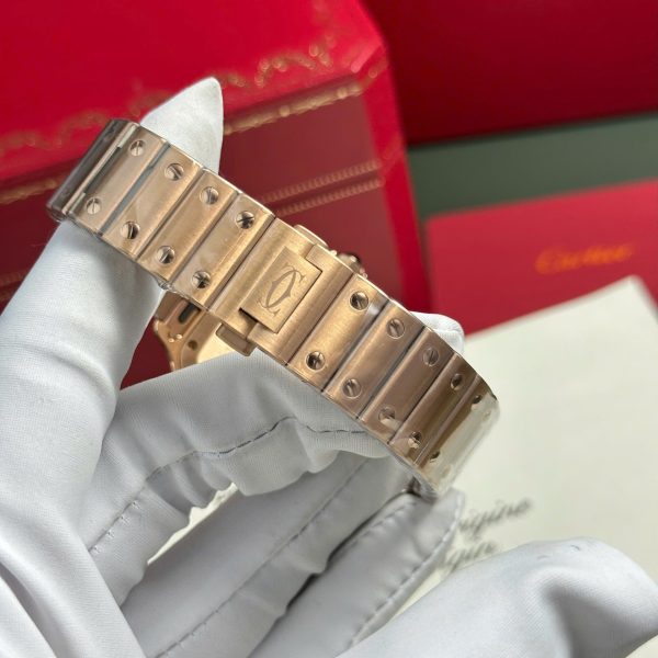 Cartier Santos Womens Replica Watch White Dial BV Factory 35.2mm - Image 13