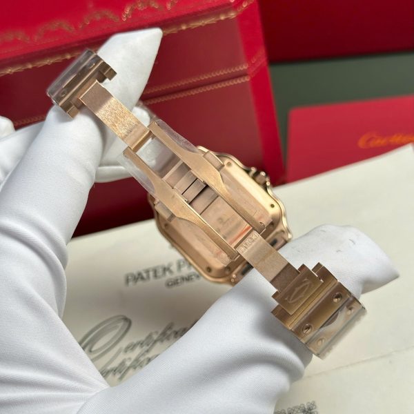 Cartier Santos Womens Replica Watch White Dial BV Factory 35.2mm - Image 12