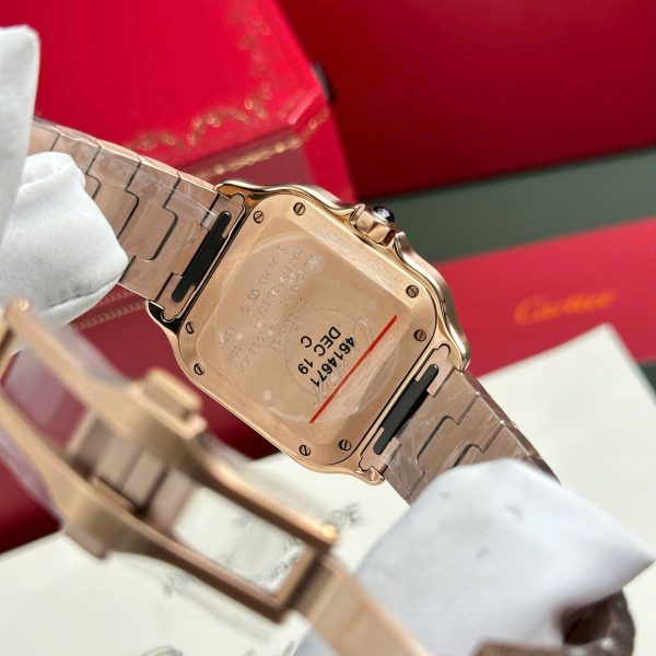 Cartier Santos Womens Replica Watch White Dial BV Factory 35.2mm - Image 11