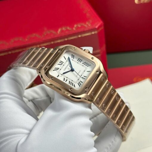 Cartier Santos Womens Replica Watch White Dial BV Factory 35.2mm - Image 5