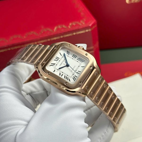 Cartier Santos Womens Replica Watch White Dial BV Factory 35.2mm - Image 5