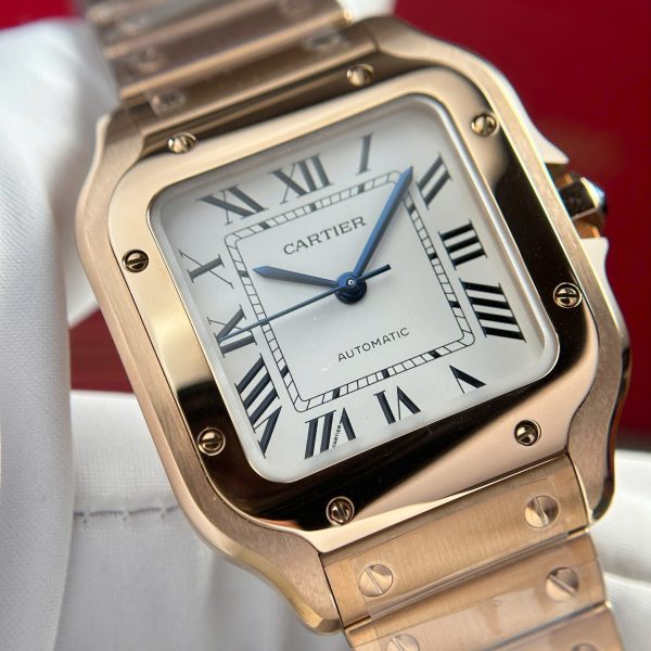 Cartier Santos Womens Replica Watch White Dial BV Factory 35.2mm - Image 7