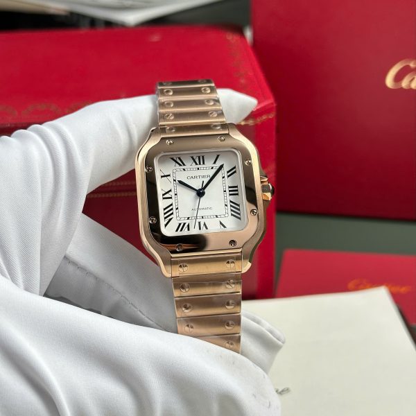 Cartier Santos Womens Replica Watch White Dial BV Factory 35.2mm - Image 3