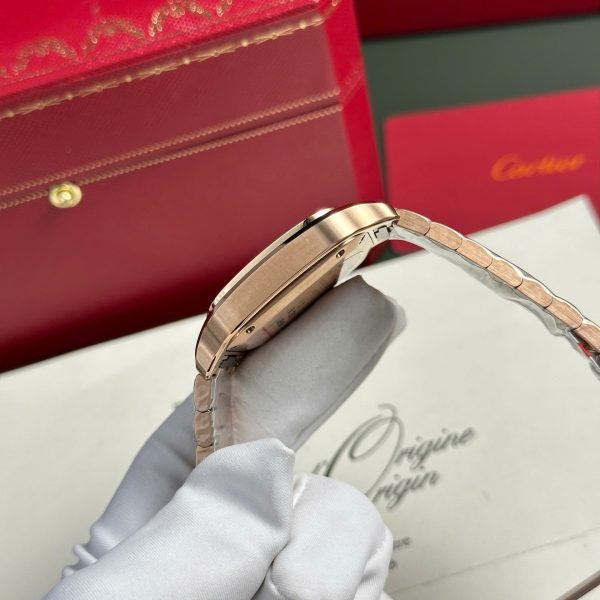 Cartier Santos Womens Replica Watch White Dial BV Factory 35.2mm - Image 10