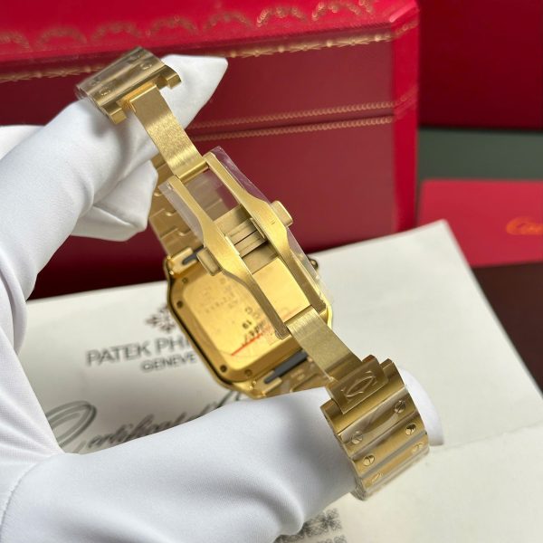 Cartier Santos Womens White Dial Best Replica Watch BV Factory 35.2mm - Image 12