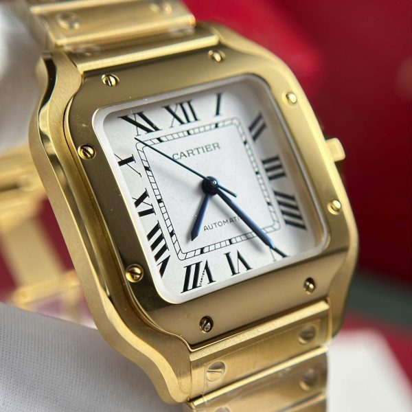 Cartier Santos Womens White Dial Best Replica Watch BV Factory 35.2mm - Image 8