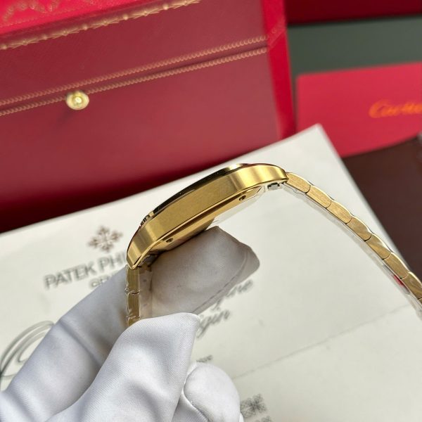 Cartier Santos Womens White Dial Best Replica Watch BV Factory 35.2mm - Image 10