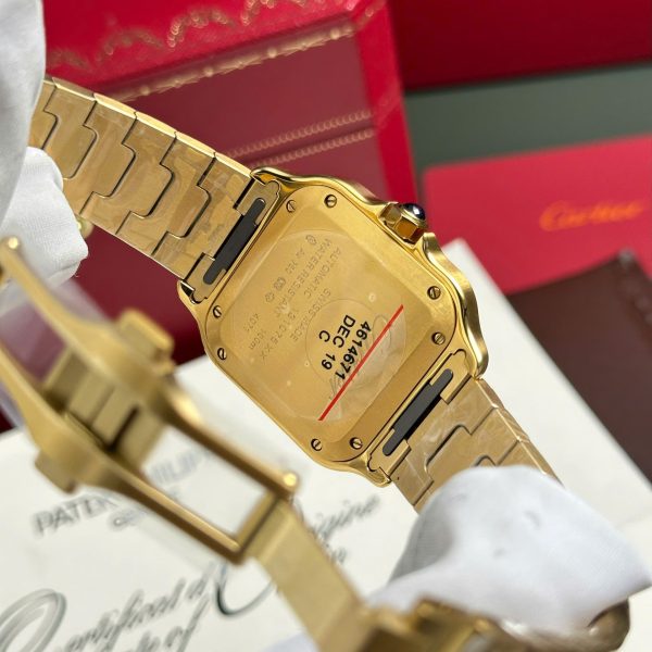 Cartier Santos Womens White Dial Best Replica Watch BV Factory 35.2mm - Image 11
