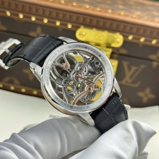 Audemars Piguet 26600 Tourbillon Openworked Replica Watch Leather Strap 41mm - Image 4