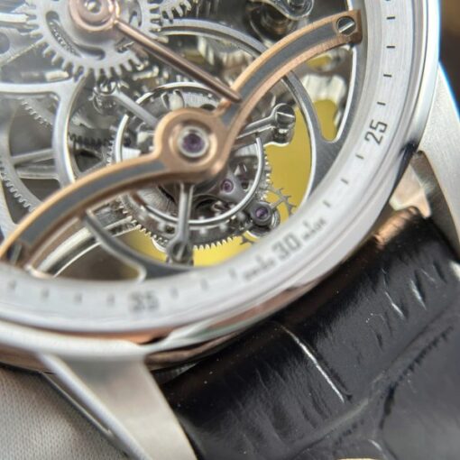 Audemars Piguet 26600 Tourbillon Openworked Replica Watch Leather Strap 41mm - Image 7