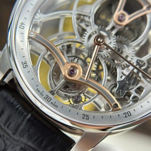 Audemars Piguet 26600 Tourbillon Openworked Replica Watch Leather Strap 41mm - Image 6