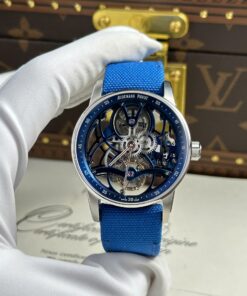 Audemars Piguet 26600 Tourbillon Openworked Best Replica Watch Blue 41mm