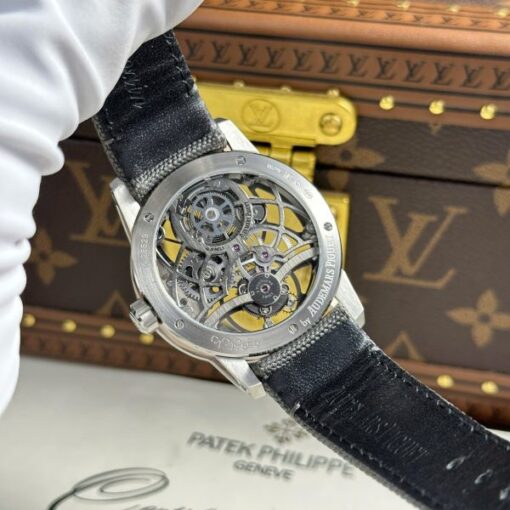 Audemars Piguet 26600 Tourbillon Openworked Replica 11 Watch Gray 41mm - Image 11