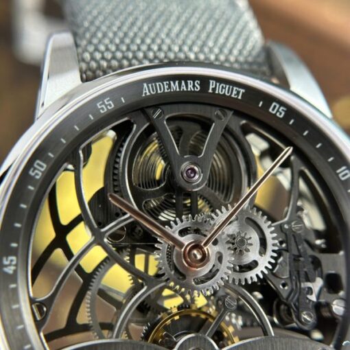 Audemars Piguet 26600 Tourbillon Openworked Replica 11 Watch Gray 41mm - Image 5