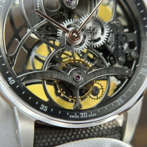 Audemars Piguet 26600 Tourbillon Openworked Replica 11 Watch Gray 41mm - Image 6