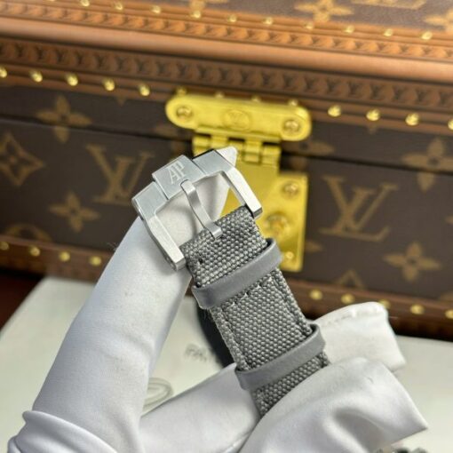 Audemars Piguet 26600 Tourbillon Openworked Replica 11 Watch Gray 41mm - Image 12