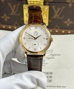 Omega De Ville Prestige Power Reserve Replica 11 Watch Leather Strap 39.5mm