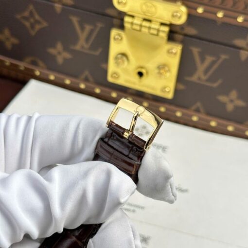 Omega De Ville Prestige Power Reserve Replica 11 Watch Leather Strap 39.5mm - Image 12