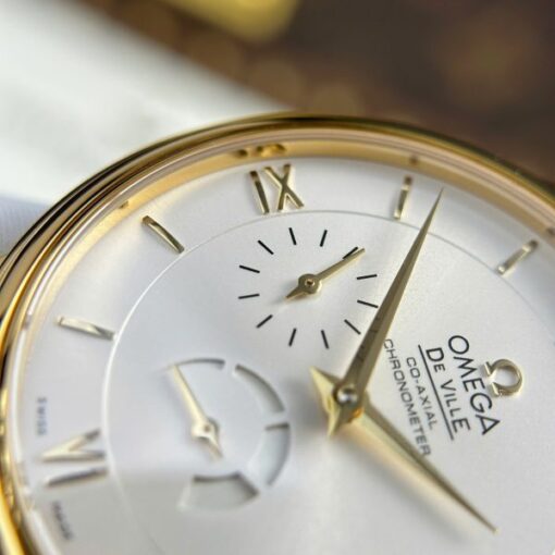 Omega De Ville Prestige Power Reserve Replica 11 Watch Leather Strap 39.5mm - Image 8