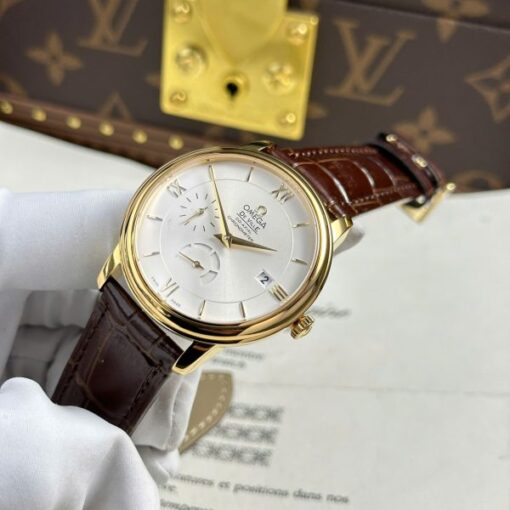 Omega De Ville Prestige Power Reserve Replica 11 Watch Leather Strap 39.5mm - Image 3