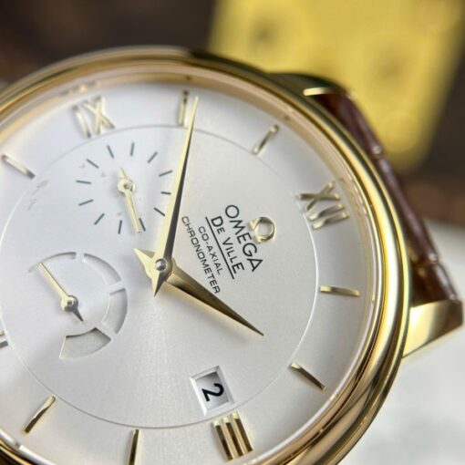 Omega De Ville Prestige Power Reserve Replica 11 Watch Leather Strap 39.5mm - Image 6