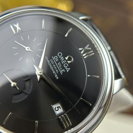 Omega Replica Watch De Ville Prestige Power Reserve Black Dial 39.5mm - Image 6