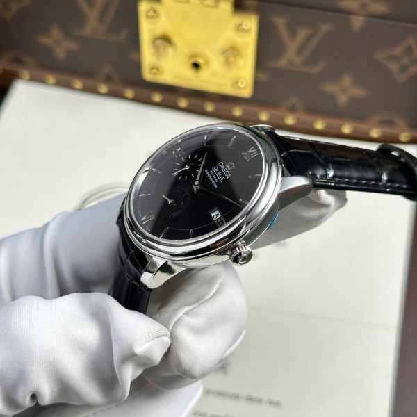 Omega Replica Watch De Ville Prestige Power Reserve Black Dial 39.5mm - Image 5