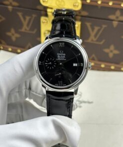 Alternative view of Omega Replica Watch De Ville Prestige Power Reserve Black Dial 39.5mm