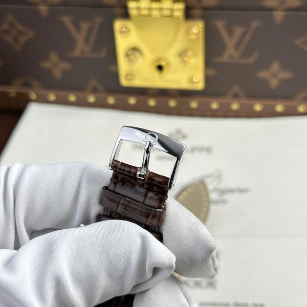 Omega De Ville Prestige Power Reserve Replica 11 Watch Yellow Dial Leather Strap 39.5mm - Image 11