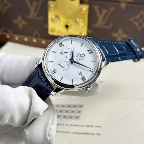 Omega Replica Watch De Ville Prestige Power Reserve White Dial 39.5mm - Image 4