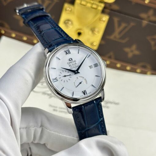 Omega Replica Watch De Ville Prestige Power Reserve White Dial 39.5mm - Image 3