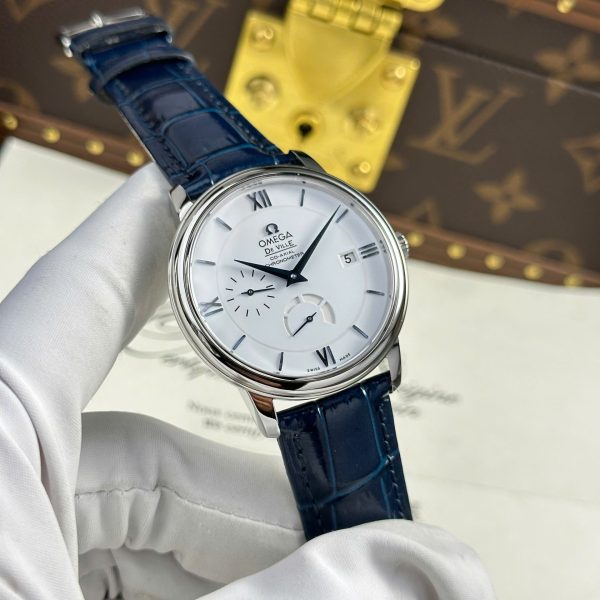 Omega Replica Watch De Ville Prestige Power Reserve White Dial 39.5mm - Image 3
