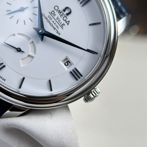 Omega Replica Watch De Ville Prestige Power Reserve White Dial 39.5mm - Image 7