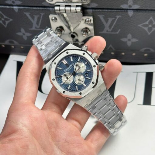 Audemars Piguet Copies Watches Royal Oak 26331 Chronograph Dial Blue 41mm - Image 3