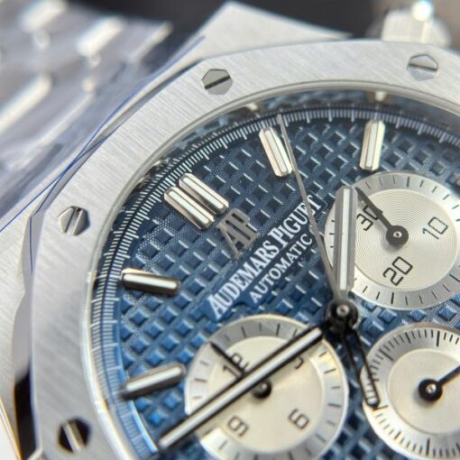 Audemars Piguet Copies Watches Royal Oak 26331 Chronograph Dial Blue 41mm - Image 7