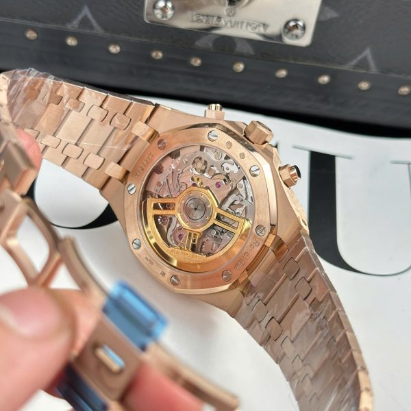 Audemars Piguet Replica Watch Royal Oak 26240 Rose Gold Dial Black APS Factory 41mm - Image 11