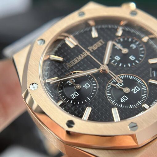 Audemars Piguet Replica Watch Royal Oak 26240 Rose Gold Dial Black APS Factory 41mm - Image 7