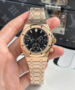 Alternative view of Audemars Piguet Replica Watch Royal Oak 26240 Rose Gold Dial Black APS Factory 41mm