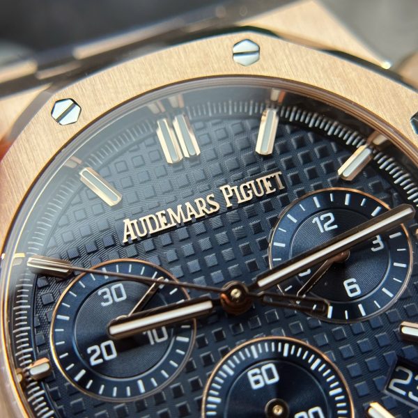 Audemars Piguet Royal Oak 26240 Rose Gold Replica Watch Dial Blue APS Factory 41mm - Image 7