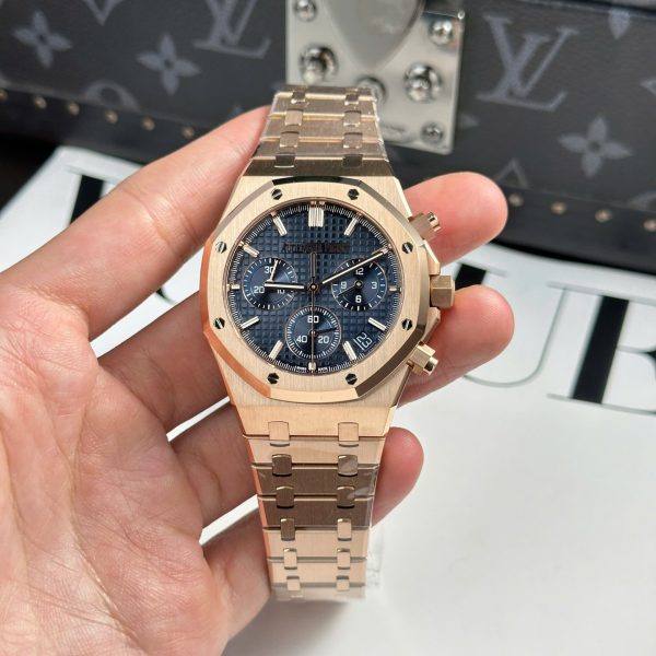 Audemars Piguet Royal Oak 26240 Rose Gold Replica Watch Dial Blue APS Factory 41mm - Image 2