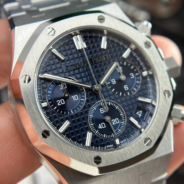 Audemars Piguet Royal Oak 26240ST Replica Watch Blue Dial Metal Wire 41mm - Image 5
