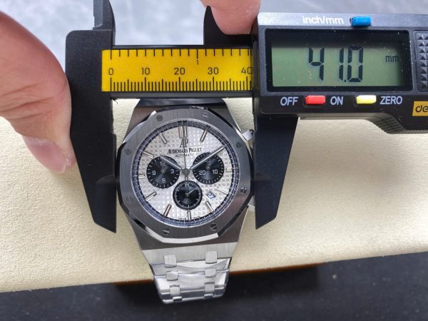 Audemars Piguet Copies Watches Royal Oak 26331 Chronograph Dial White 41mm - Image 2