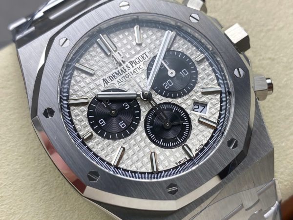Audemars Piguet Copies Watches Royal Oak 26331 Chronograph Dial White 41mm - Image 6