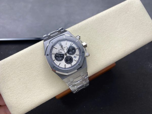 Audemars Piguet Copies Watches Royal Oak 26331 Chronograph Dial White 41mm - Image 4