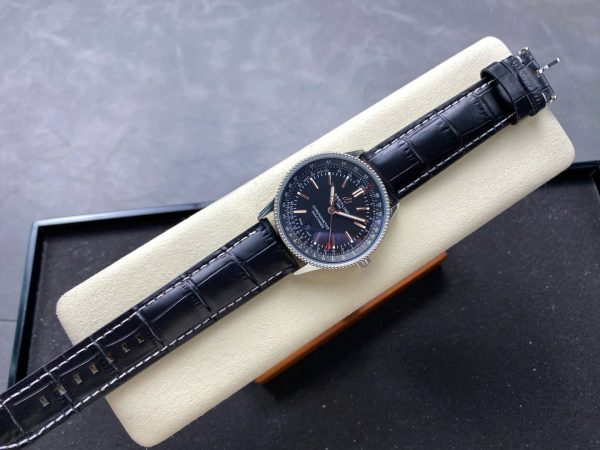 Breitling Navitimer Automatic A17326241B1P1 Replica Watches Black Leather Strap 41mm - Image 3