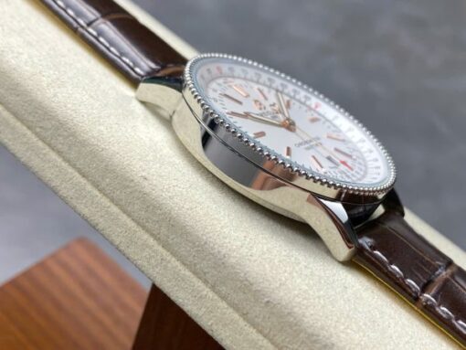 Breitling Navitimer Best Replica Watch Brown Leather Strap BLS Factory 41mm - Image 7