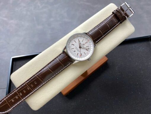 Breitling Navitimer Best Replica Watch Brown Leather Strap BLS Factory 41mm - Image 3