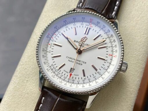 Breitling Navitimer Best Replica Watch Brown Leather Strap BLS Factory 41mm - Image 5